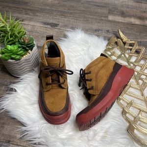 Cole Haan Lined Lace Leather Trail Hiking Boots